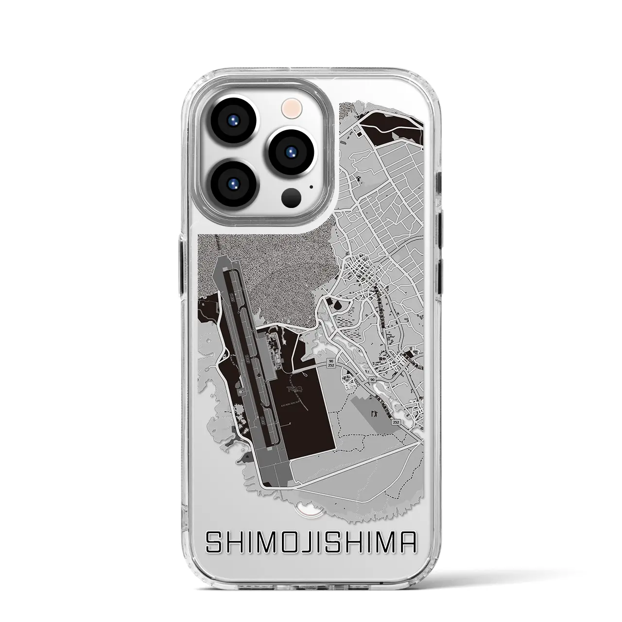 【下地島(沖縄県)】地図柄iPhoneケース(MagSafeタイプ)