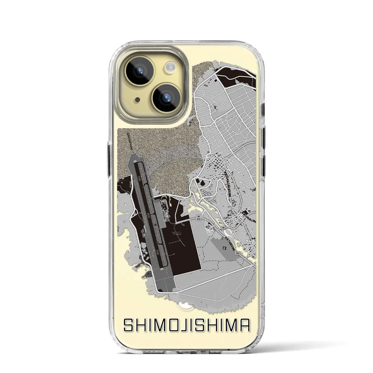【下地島(沖縄県)】地図柄iPhoneケース(MagSafeタイプ)