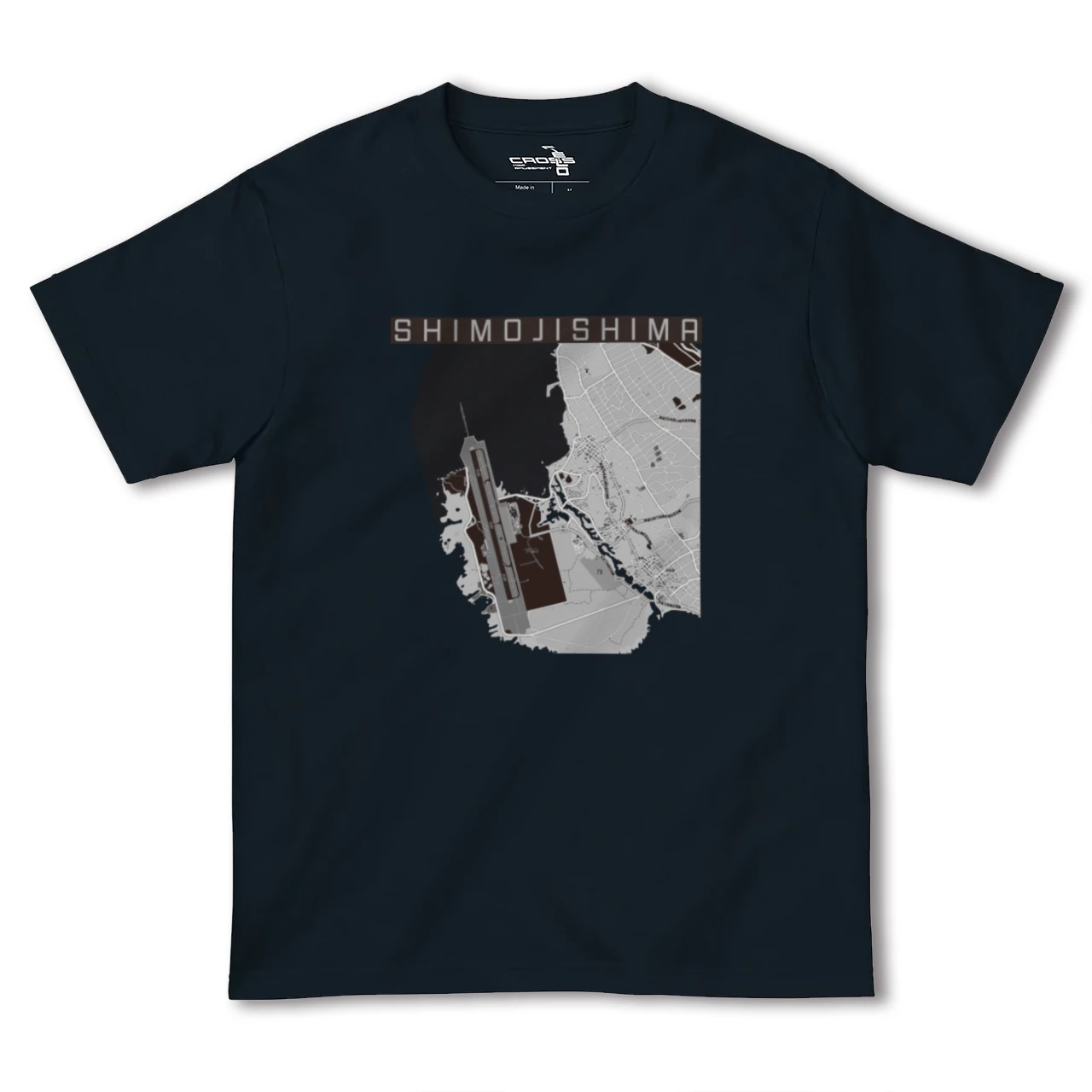 【下地島(沖縄県)】地図柄ヘビーウェイトTシャツ