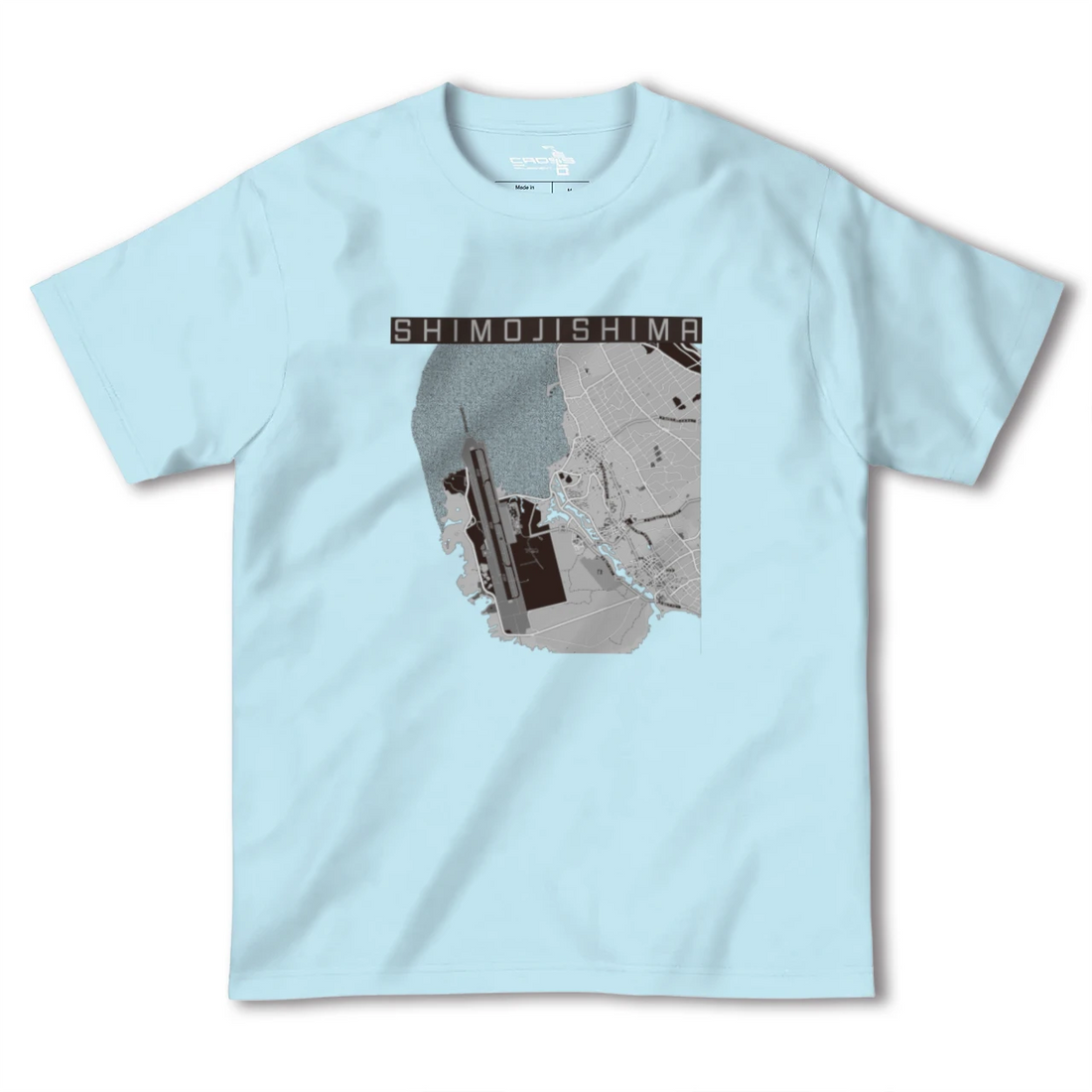 【下地島(沖縄県)】地図柄ヘビーウェイトTシャツ