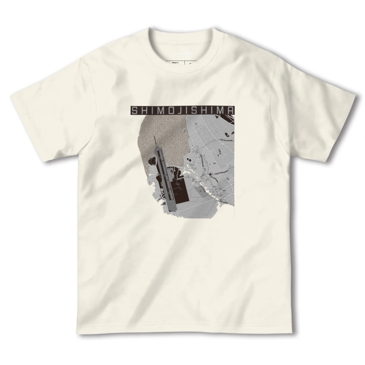 【下地島(沖縄県)】地図柄ヘビーウェイトTシャツ
