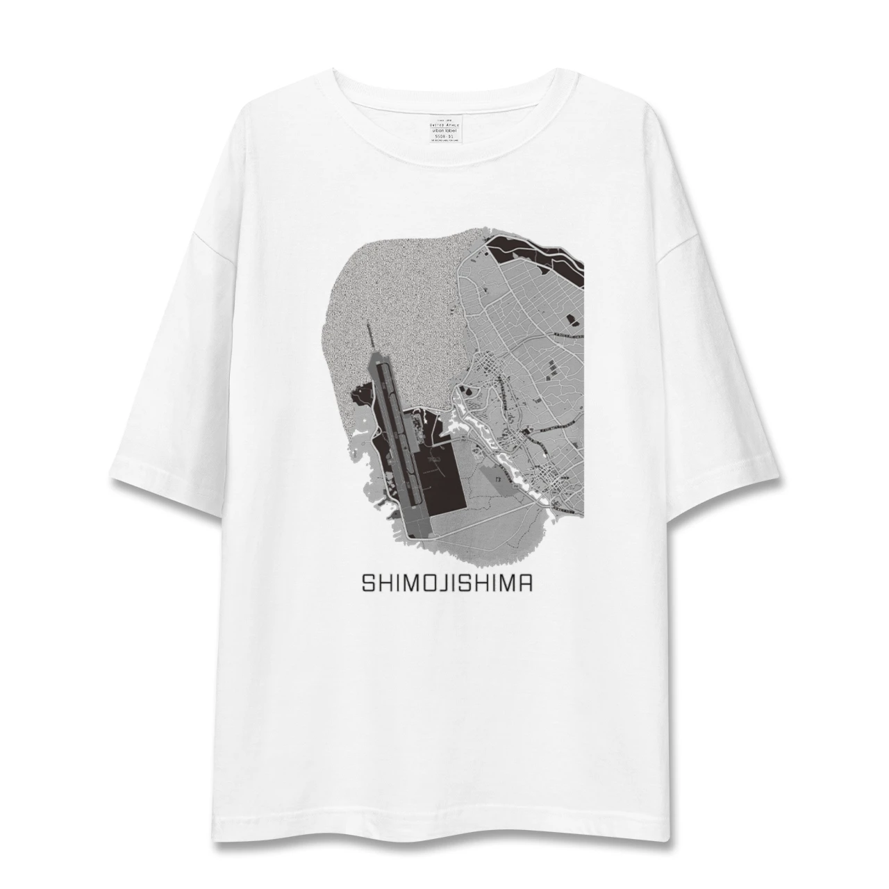 【下地島(沖縄県)】地図柄ビッグシルエットTシャツ