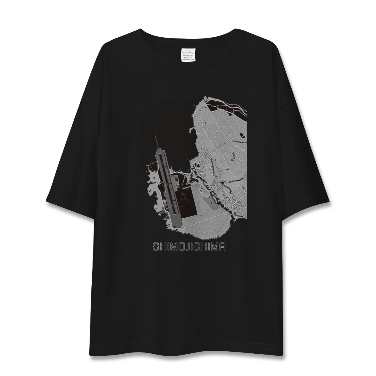 【下地島(沖縄県)】地図柄ビッグシルエットTシャツ