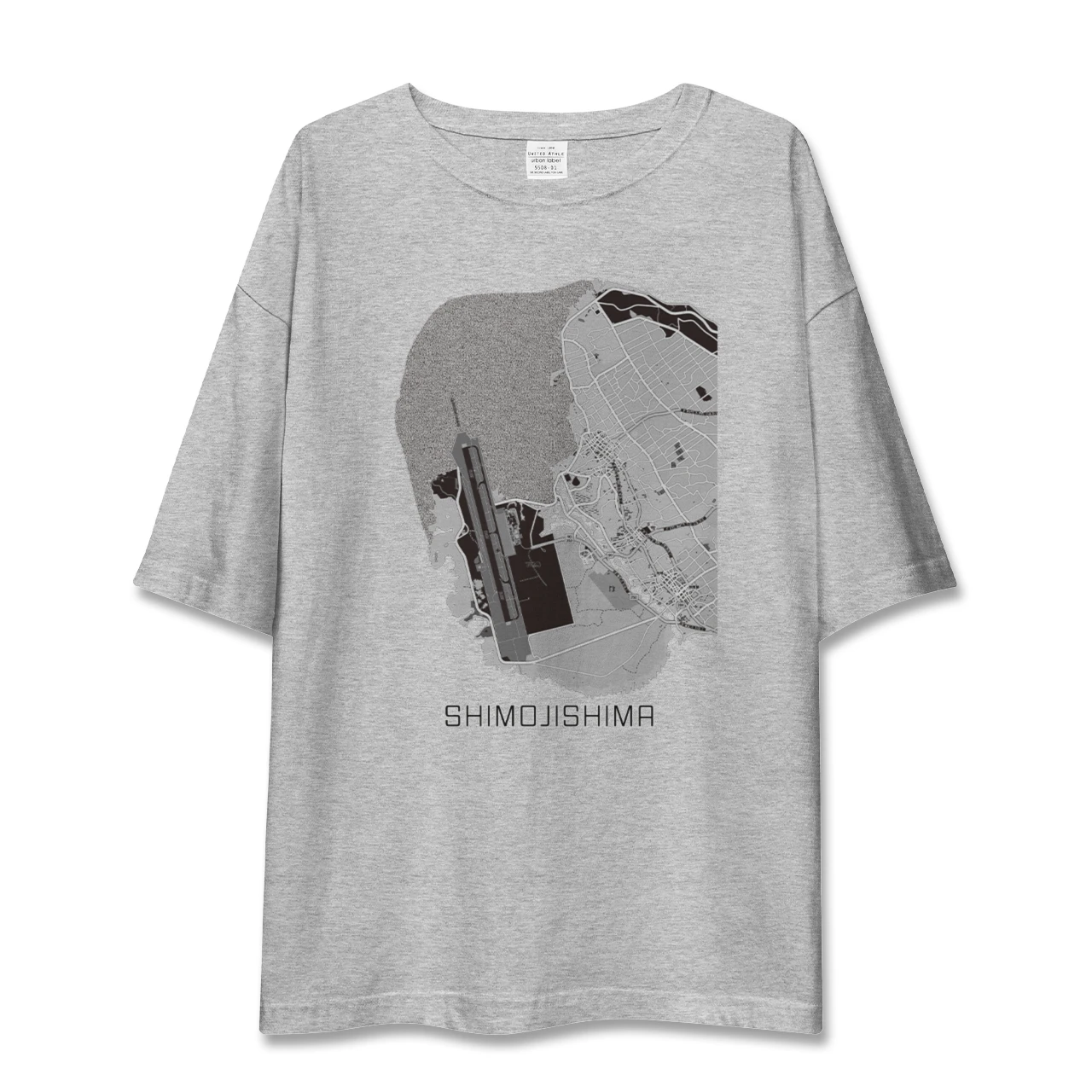 【下地島(沖縄県)】地図柄ビッグシルエットTシャツ