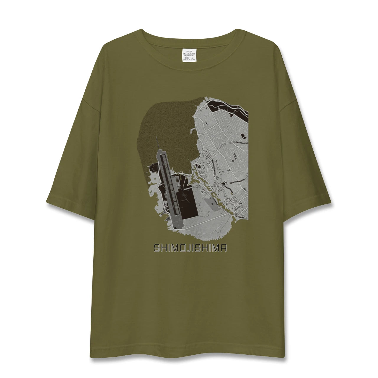 【下地島(沖縄県)】地図柄ビッグシルエットTシャツ
