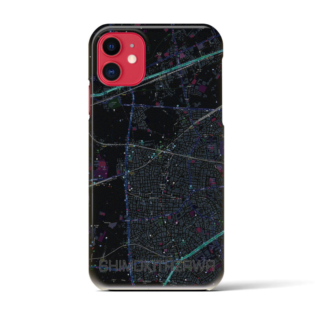 【下北沢(東京都)】地図柄iPhoneケース(バックカバータイプ)
