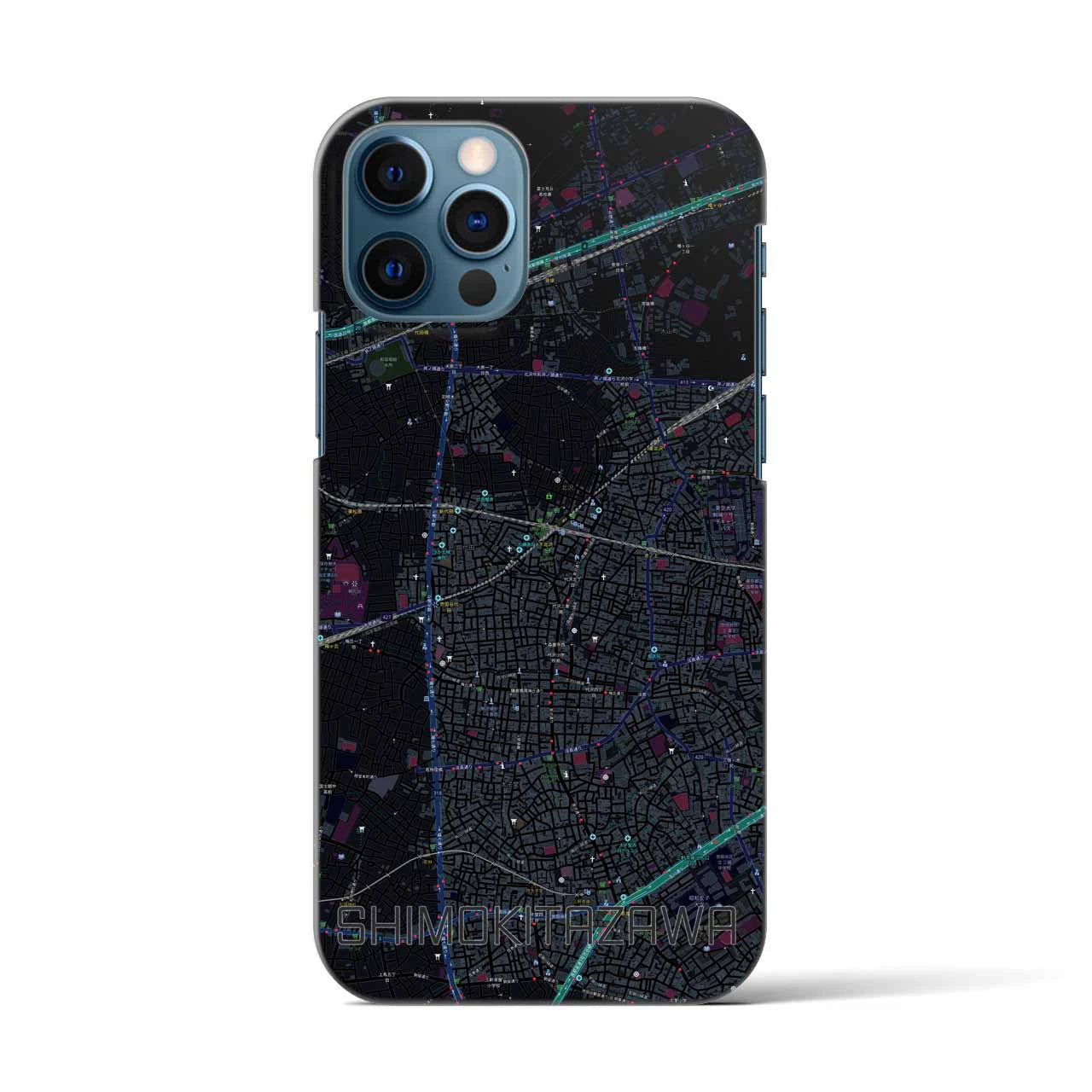 【下北沢(東京都)】地図柄iPhoneケース(バックカバータイプ)