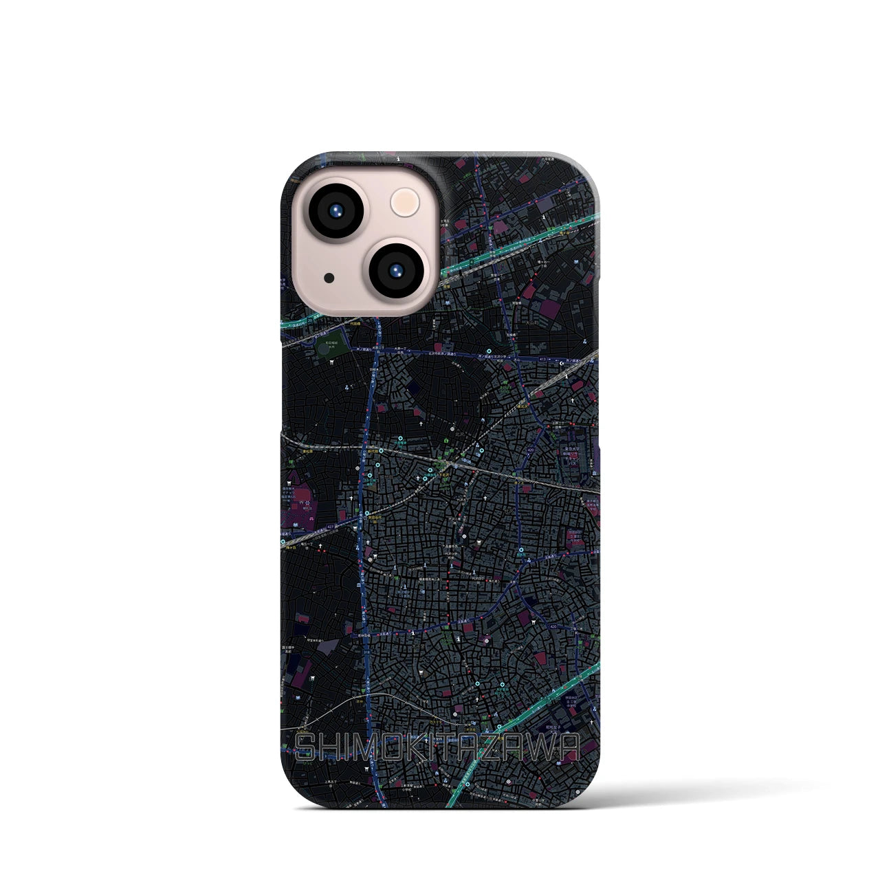 【下北沢(東京都)】地図柄iPhoneケース(バックカバータイプ)