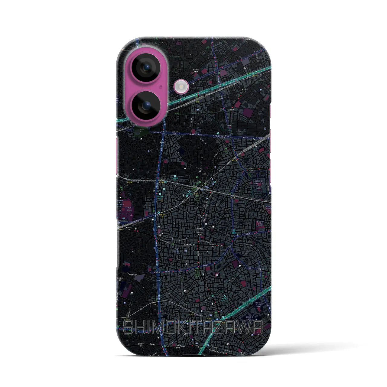 【下北沢(東京都)】地図柄iPhoneケース(バックカバータイプ)