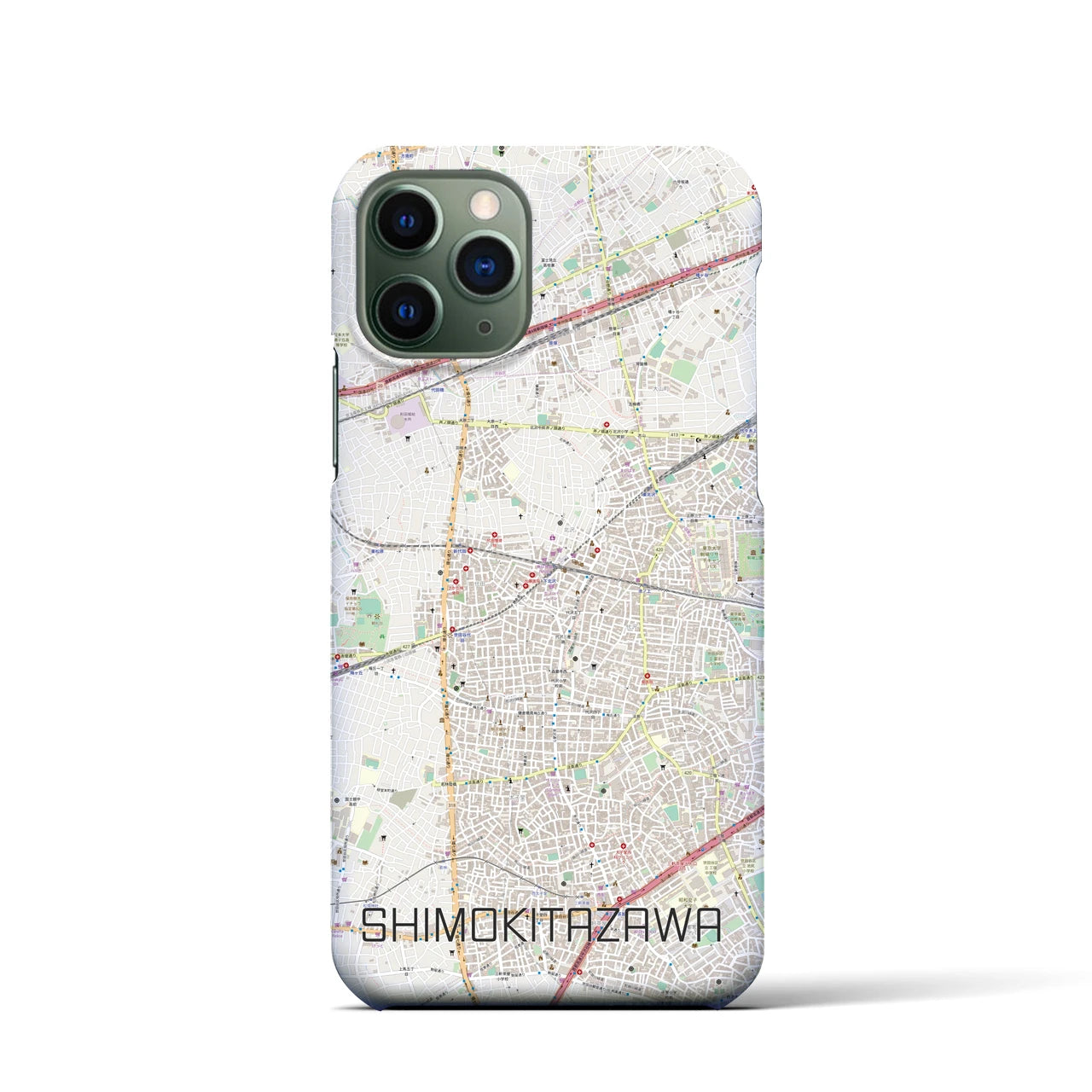 【下北沢(東京都)】地図柄iPhoneケース(バックカバータイプ)