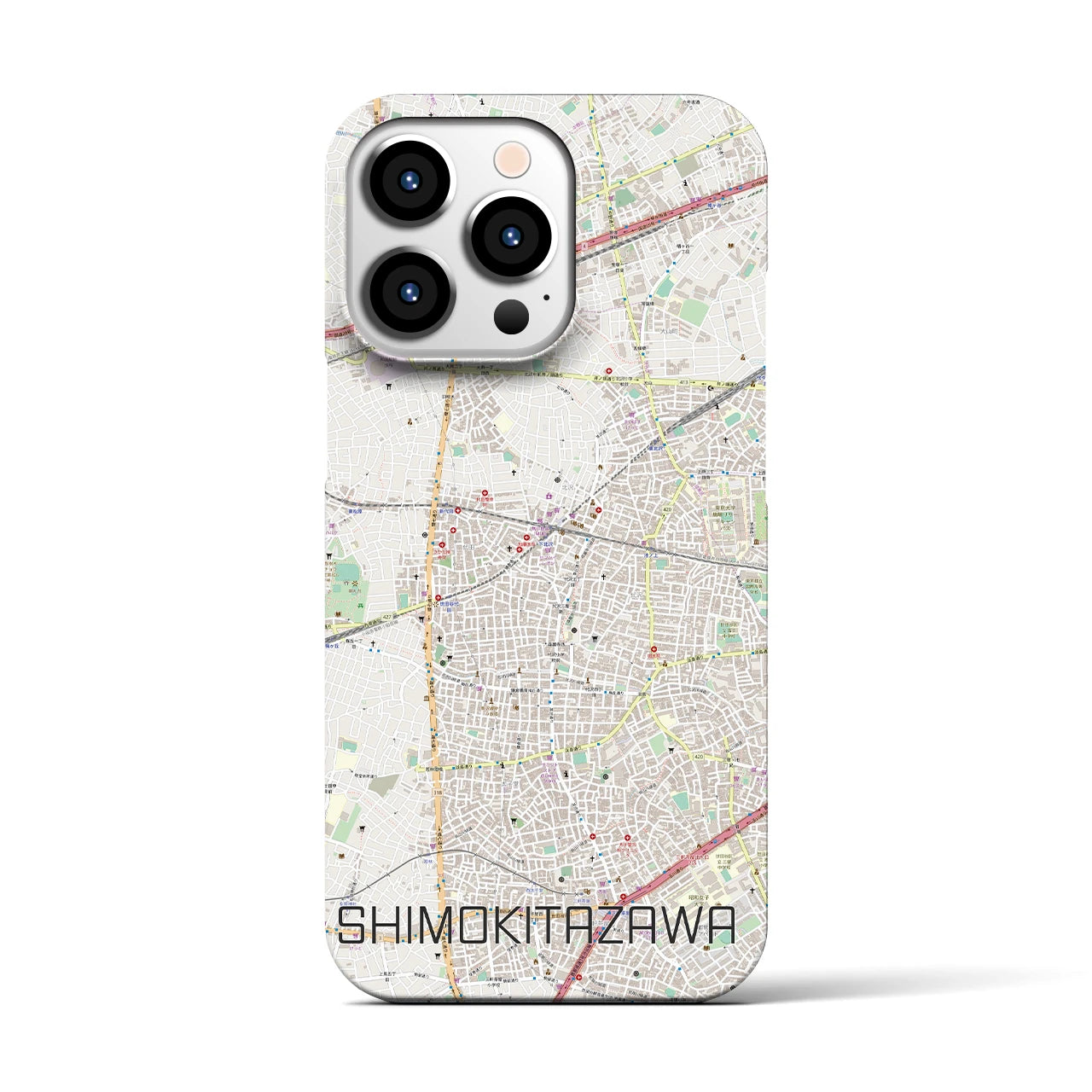 【下北沢(東京都)】地図柄iPhoneケース(バックカバータイプ)