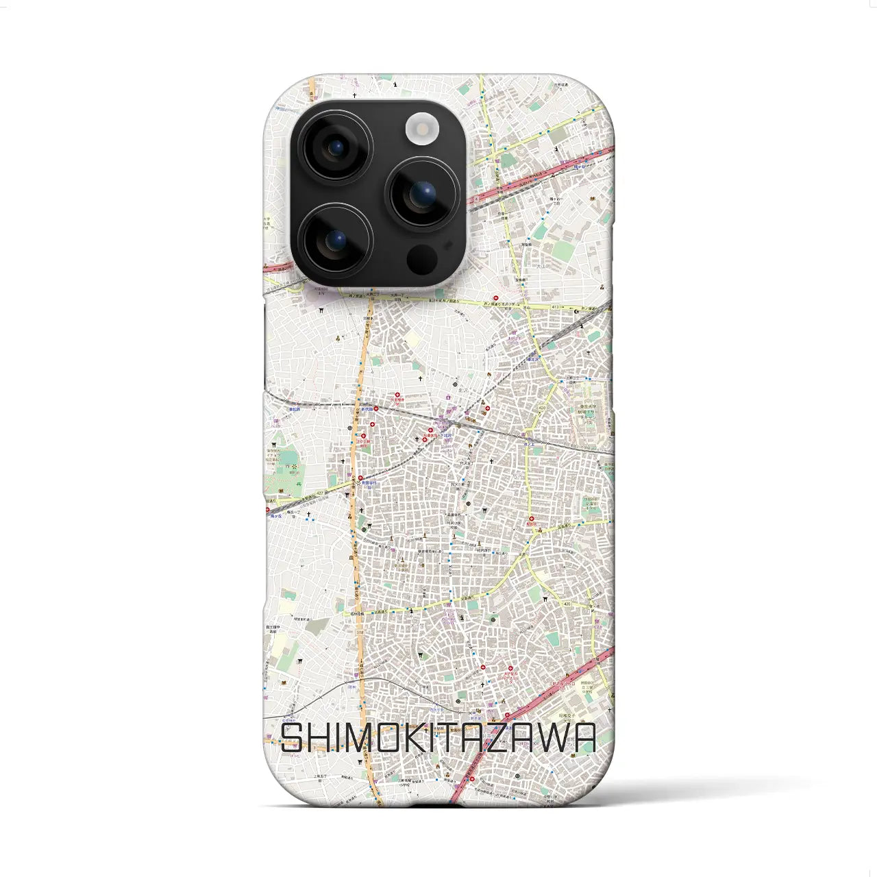 【下北沢(東京都)】地図柄iPhoneケース(バックカバータイプ)