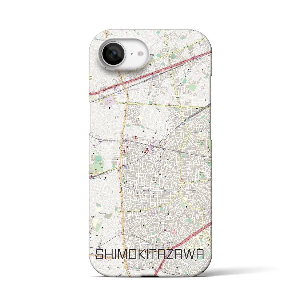 【下北沢(東京都)】地図柄iPhoneケース(バックカバータイプ)