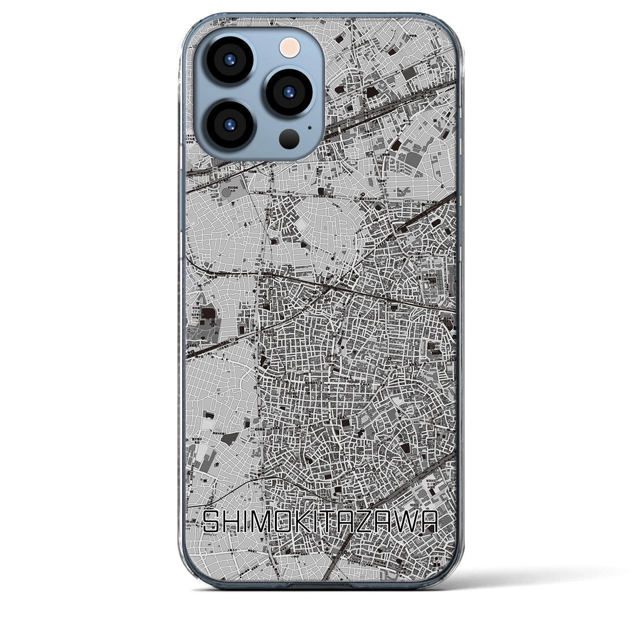 【下北沢(東京都)】地図柄iPhoneケース(クリアタイプ)