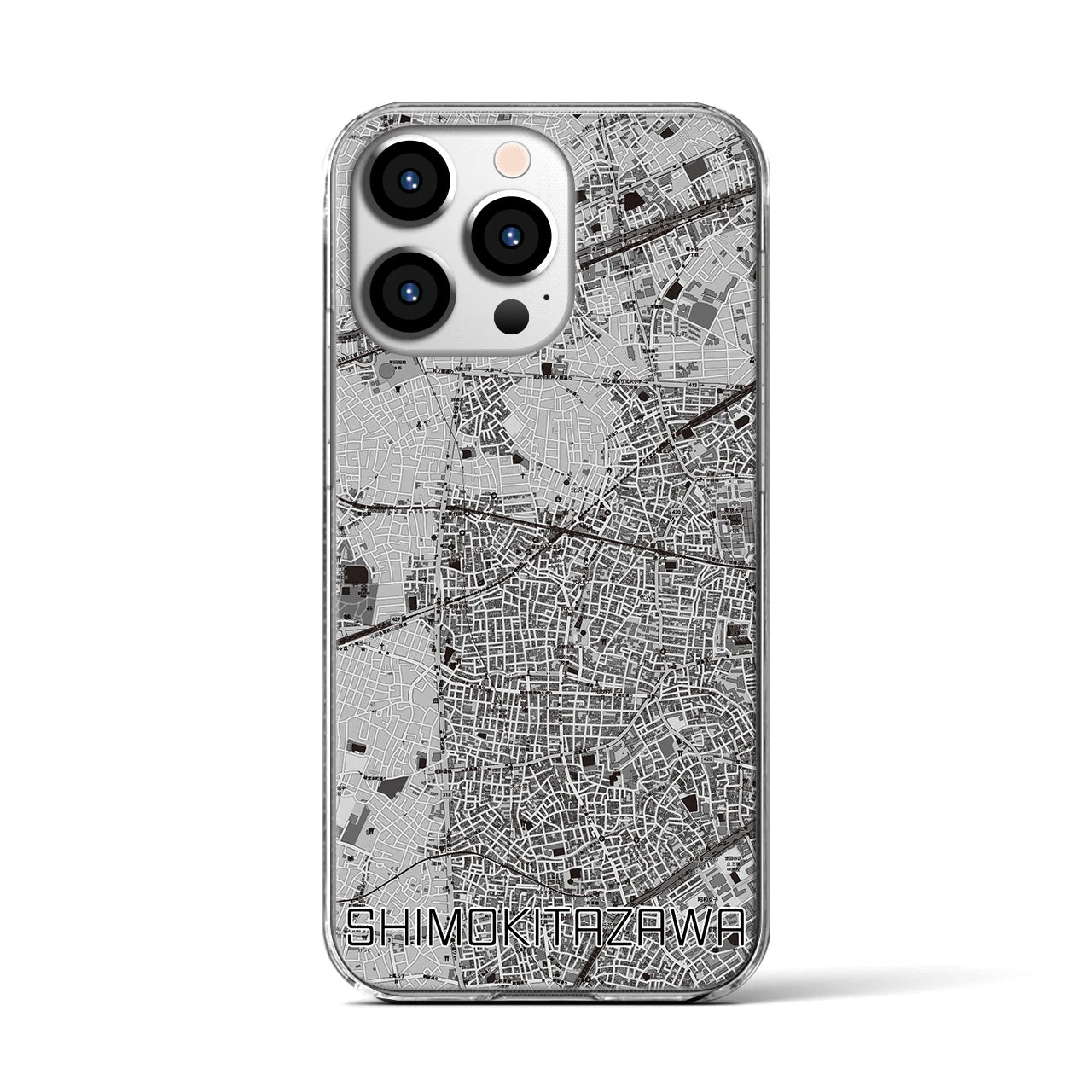 【下北沢(東京都)】地図柄iPhoneケース(クリアタイプ)