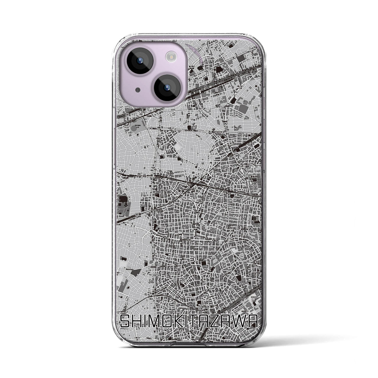 【下北沢(東京都)】地図柄iPhoneケース(クリアタイプ)