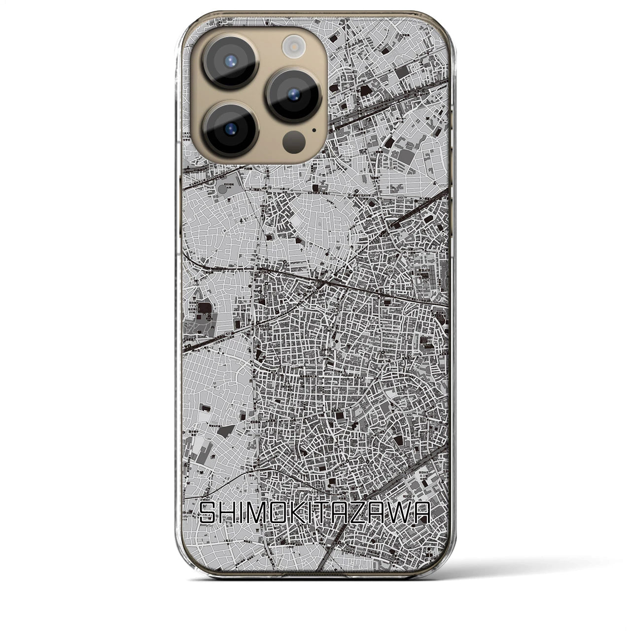 【下北沢(東京都)】地図柄iPhoneケース(クリアタイプ)
