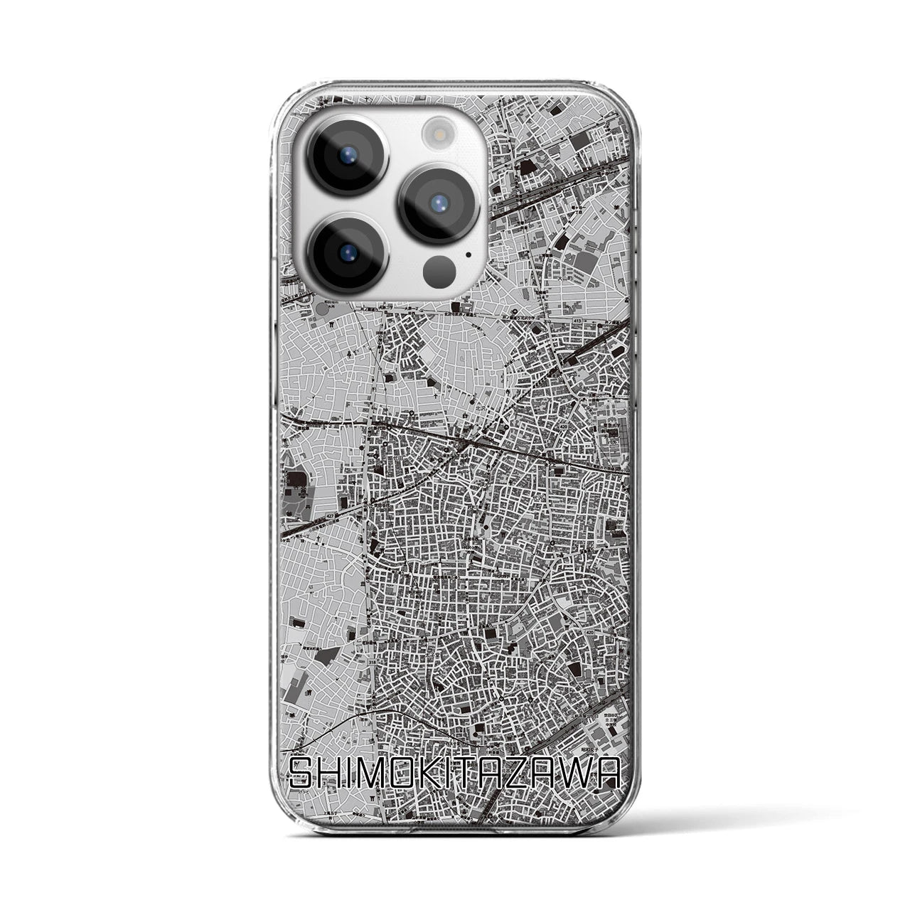 【下北沢(東京都)】地図柄iPhoneケース(クリアタイプ)