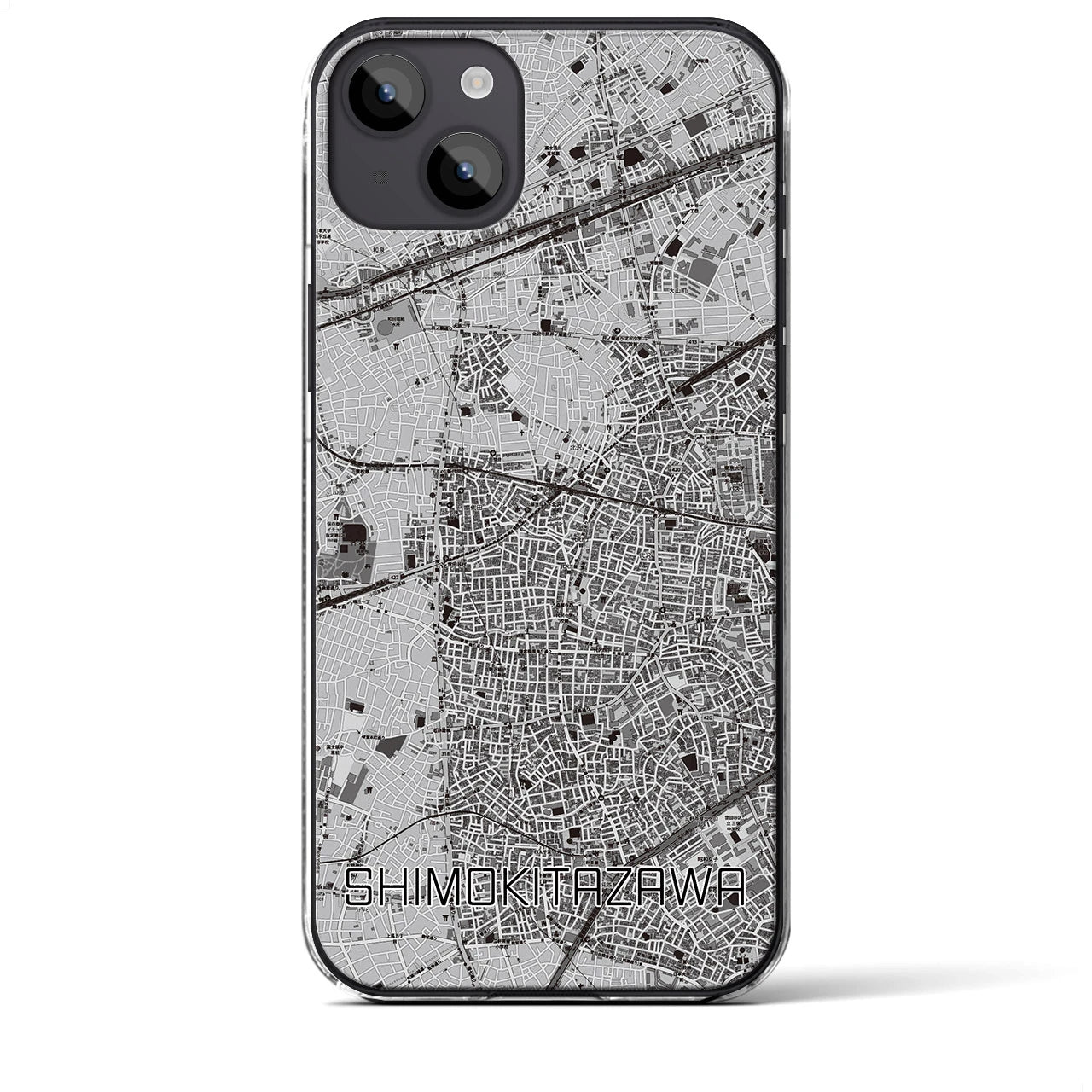【下北沢(東京都)】地図柄iPhoneケース(クリアタイプ)
