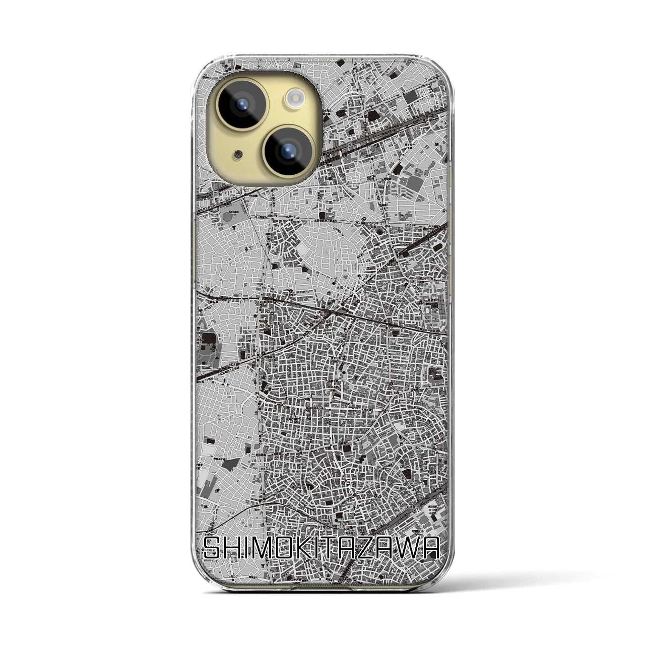 【下北沢(東京都)】地図柄iPhoneケース(クリアタイプ)