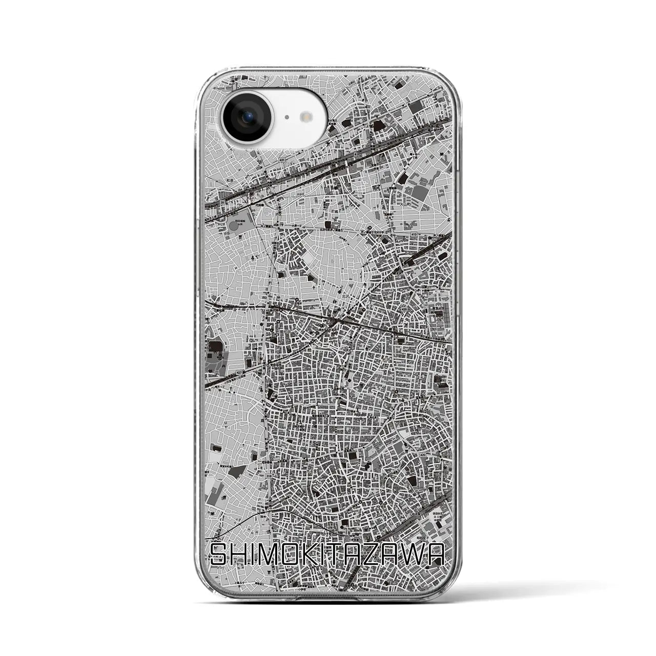 【下北沢(東京都)】地図柄iPhoneケース(クリアタイプ)