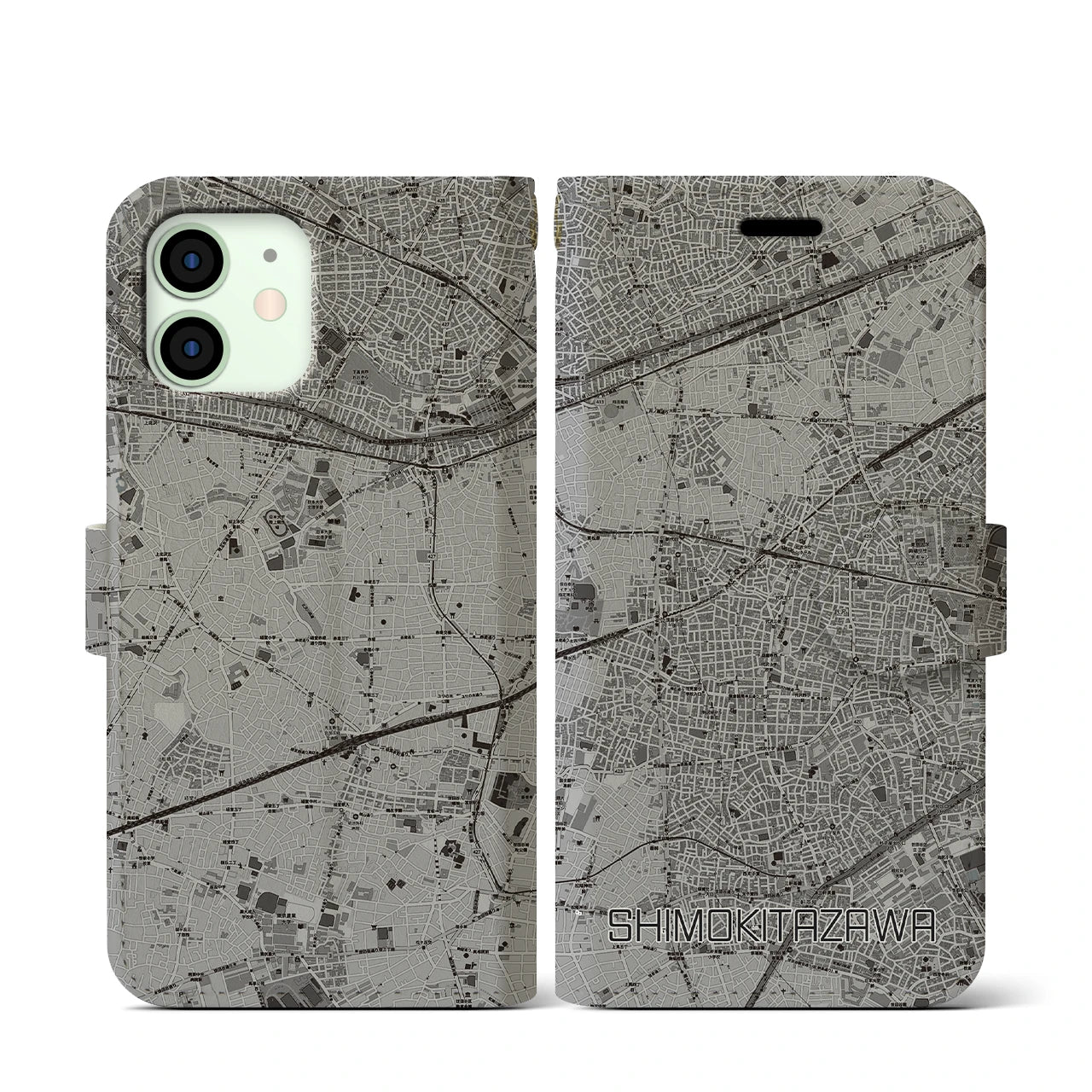 【下北沢(東京都)】地図柄iPhoneケース(手帳タイプ)