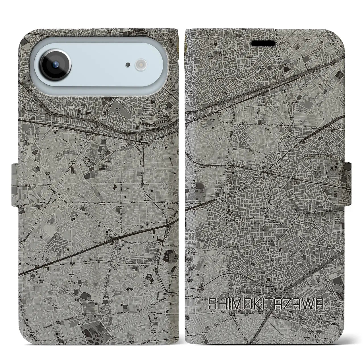 【下北沢(東京都)】地図柄iPhoneケース(手帳タイプ)