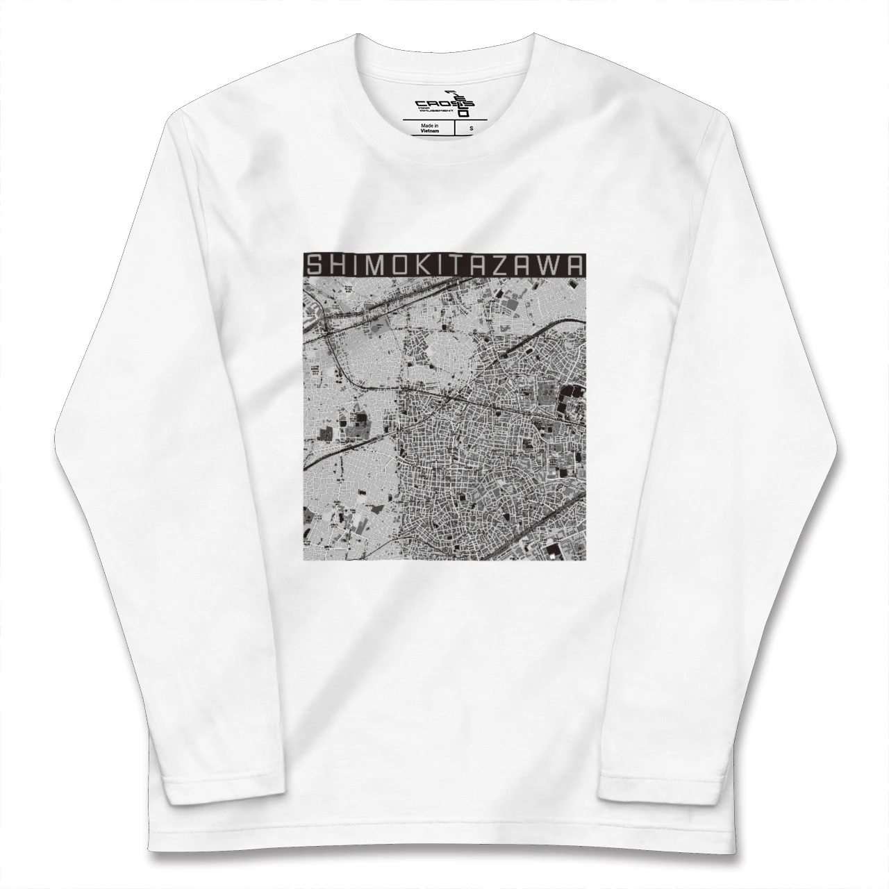 【下北沢(東京都)】地図柄ロングスリーブTシャツ