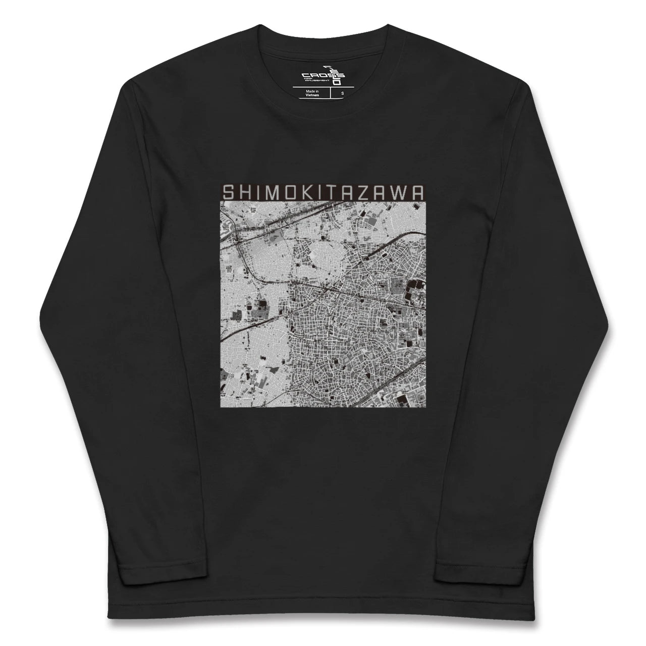 【下北沢(東京都)】地図柄ロングスリーブTシャツ