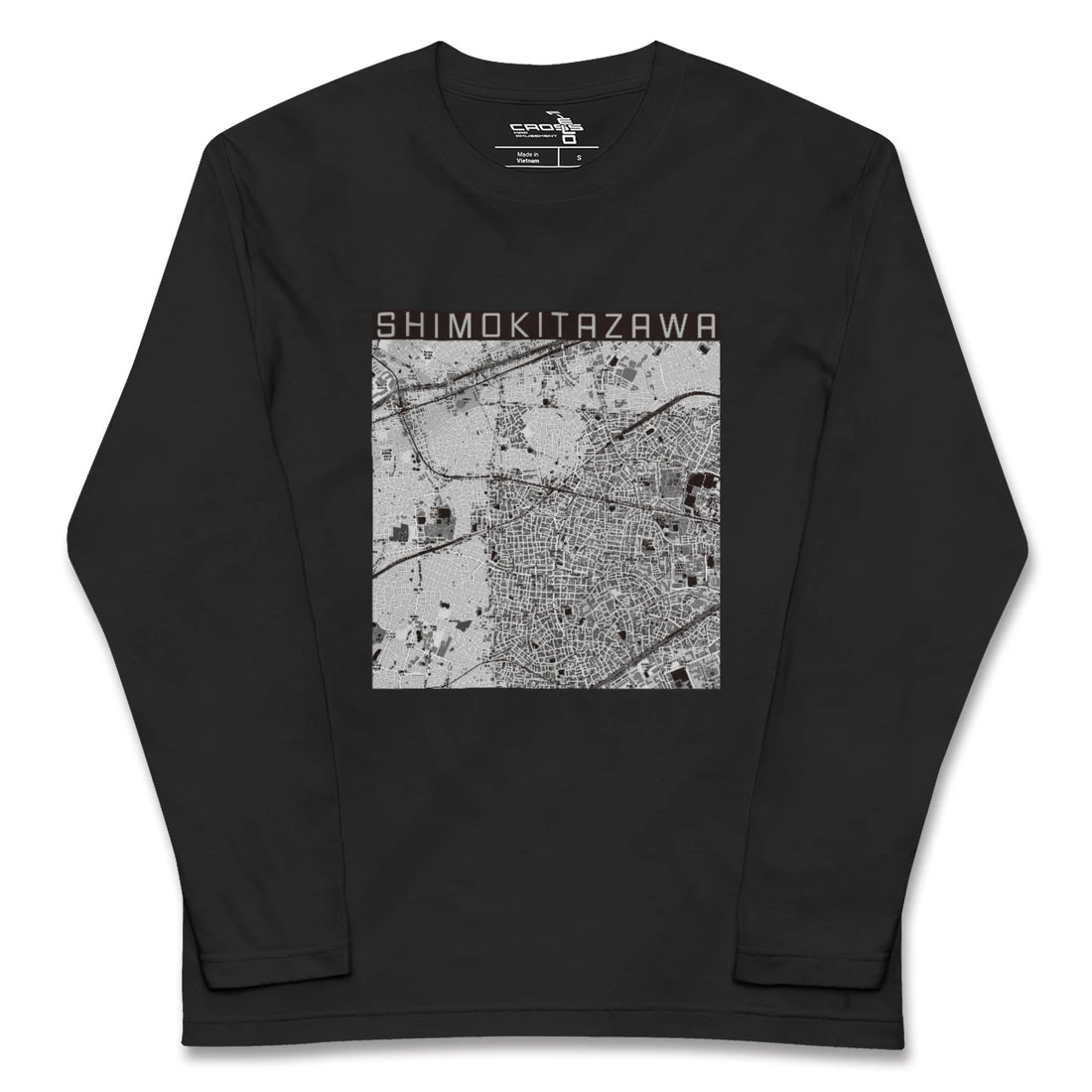 【下北沢(東京都)】地図柄ロングスリーブTシャツ