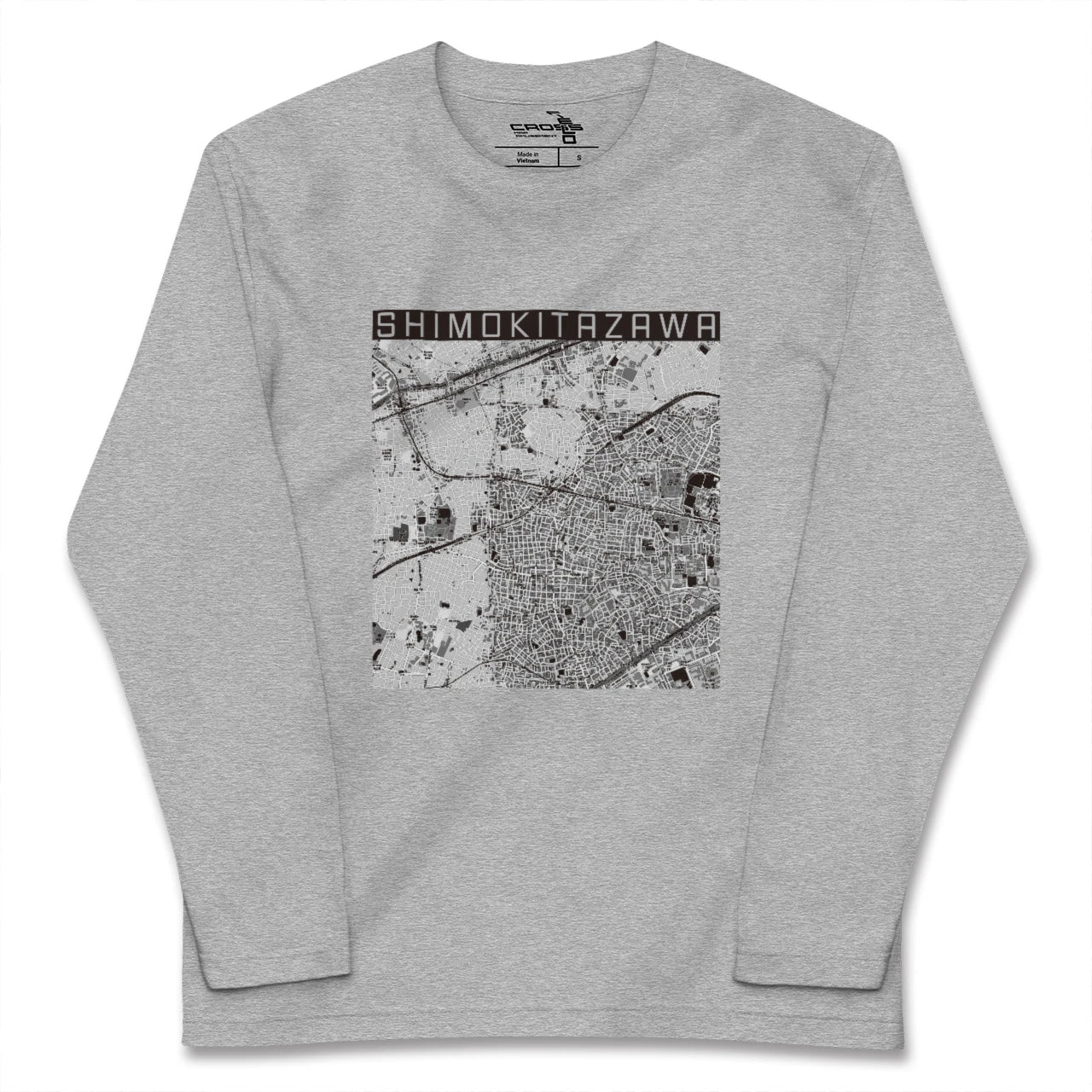 【下北沢(東京都)】地図柄ロングスリーブTシャツ