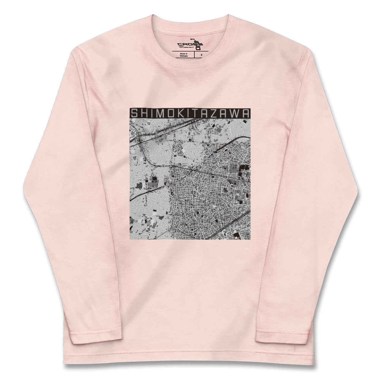 【下北沢(東京都)】地図柄ロングスリーブTシャツ