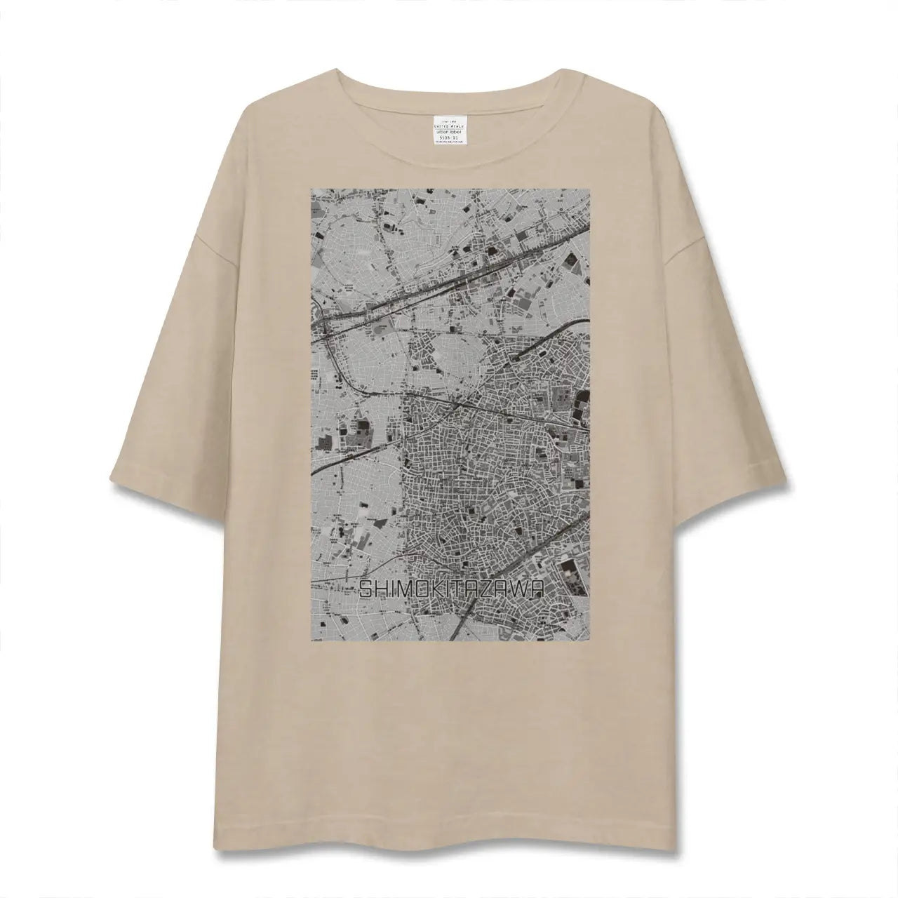 【下北沢(東京都)】地図柄ビッグシルエットTシャツ