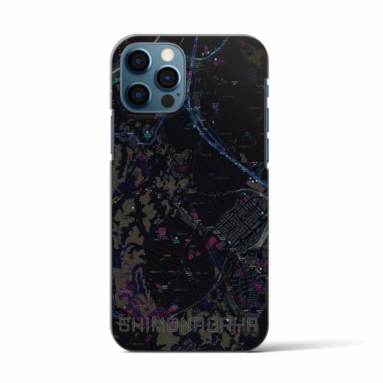 【下永谷(神奈川県)】地図柄iPhoneケース(バックカバータイプ)