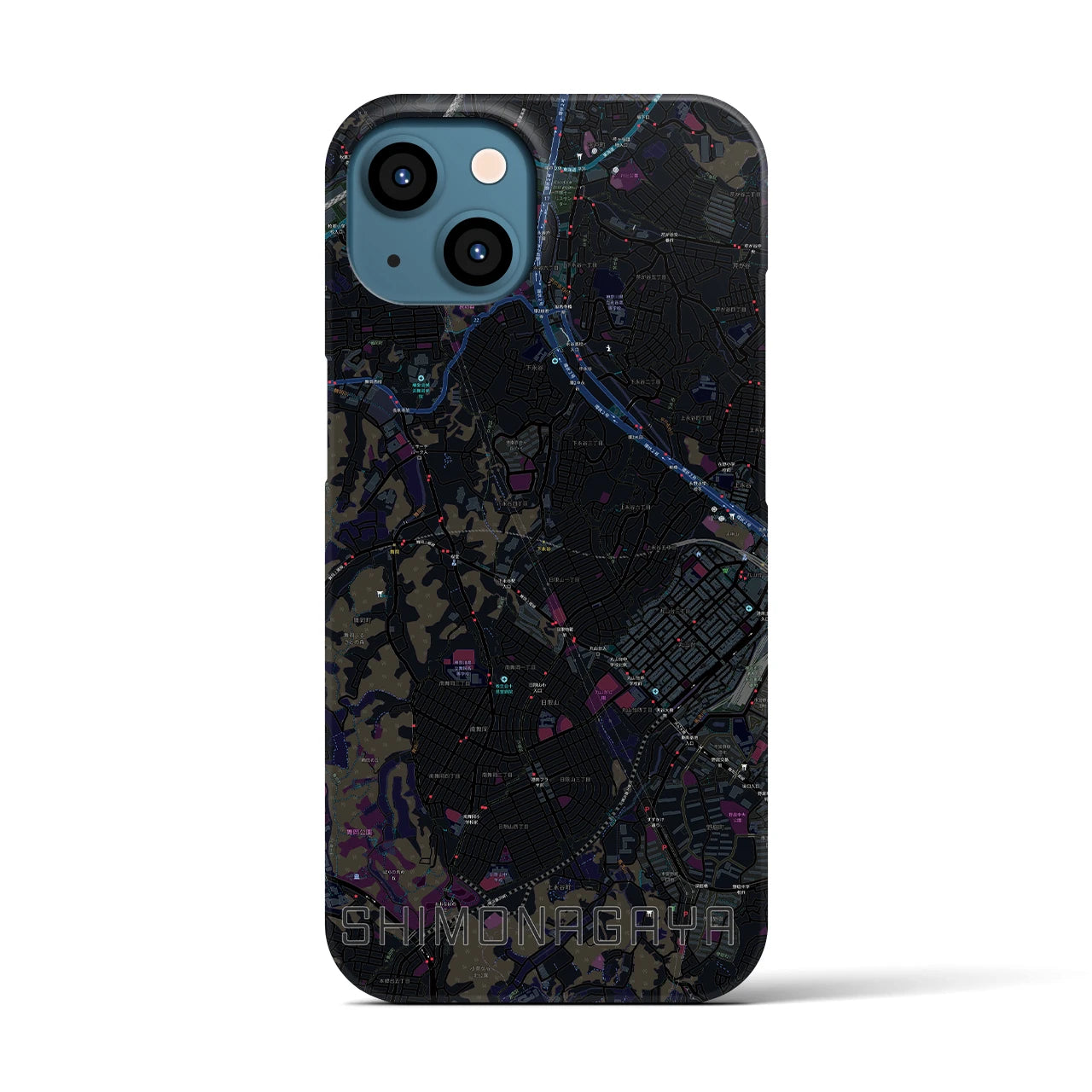 【下永谷(神奈川県)】地図柄iPhoneケース(バックカバータイプ)