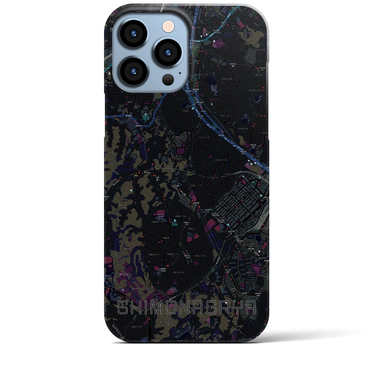 【下永谷(神奈川県)】地図柄iPhoneケース(バックカバータイプ)
