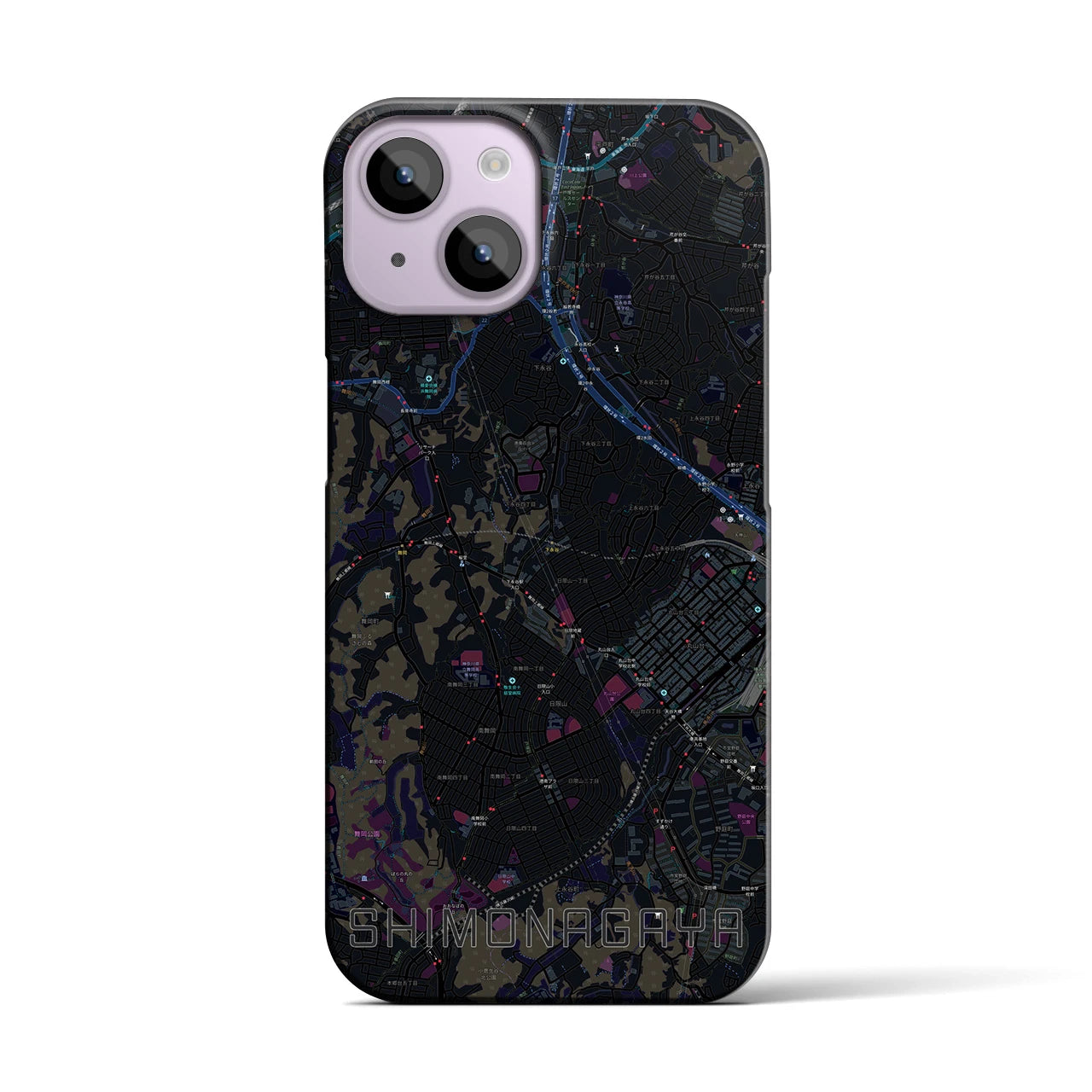 【下永谷(神奈川県)】地図柄iPhoneケース(バックカバータイプ)