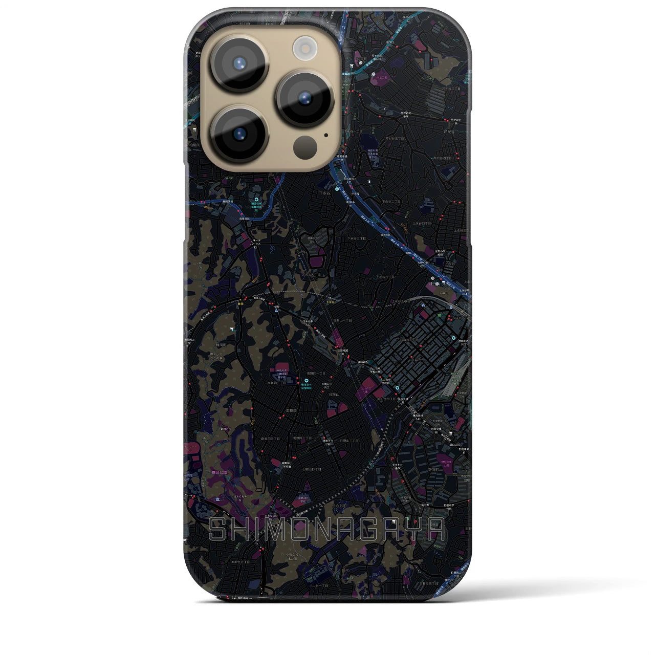 【下永谷(神奈川県)】地図柄iPhoneケース(バックカバータイプ)