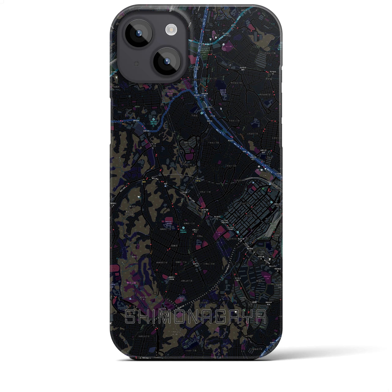 【下永谷(神奈川県)】地図柄iPhoneケース(バックカバータイプ)