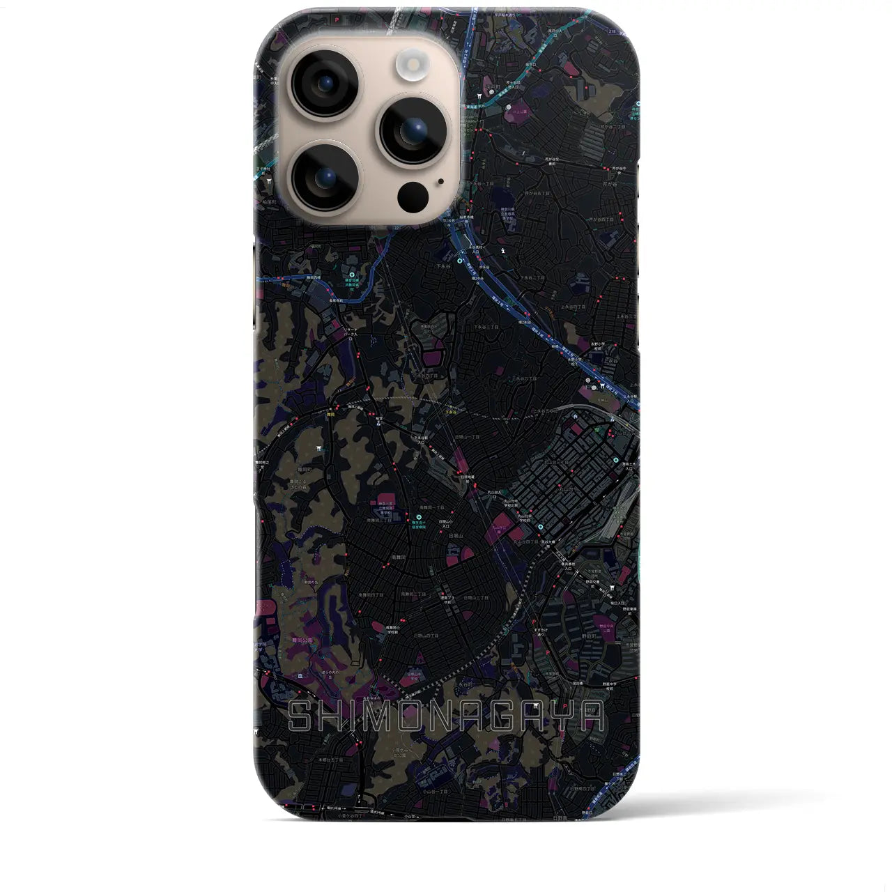 【下永谷(神奈川県)】地図柄iPhoneケース(バックカバータイプ)