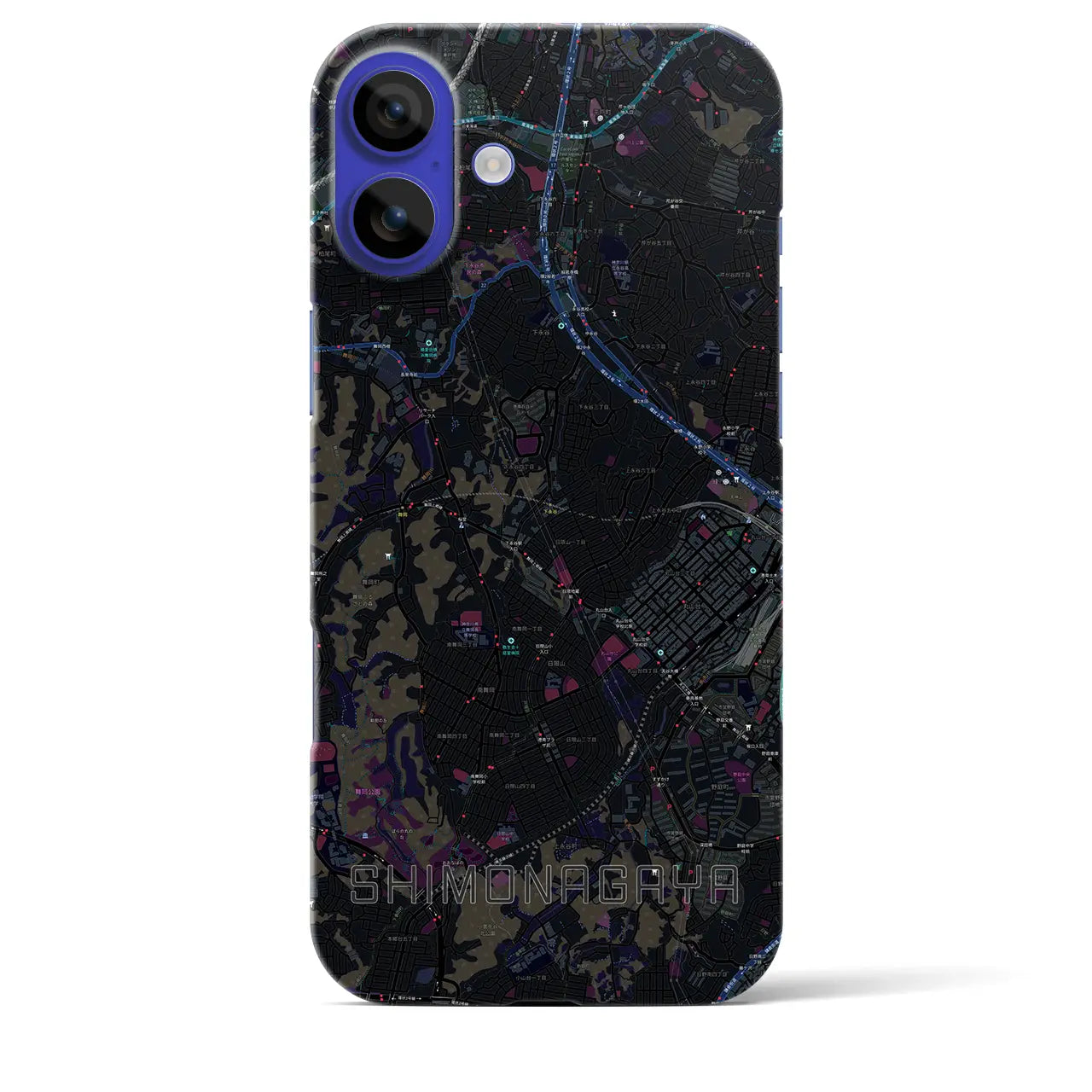 【下永谷(神奈川県)】地図柄iPhoneケース(バックカバータイプ)