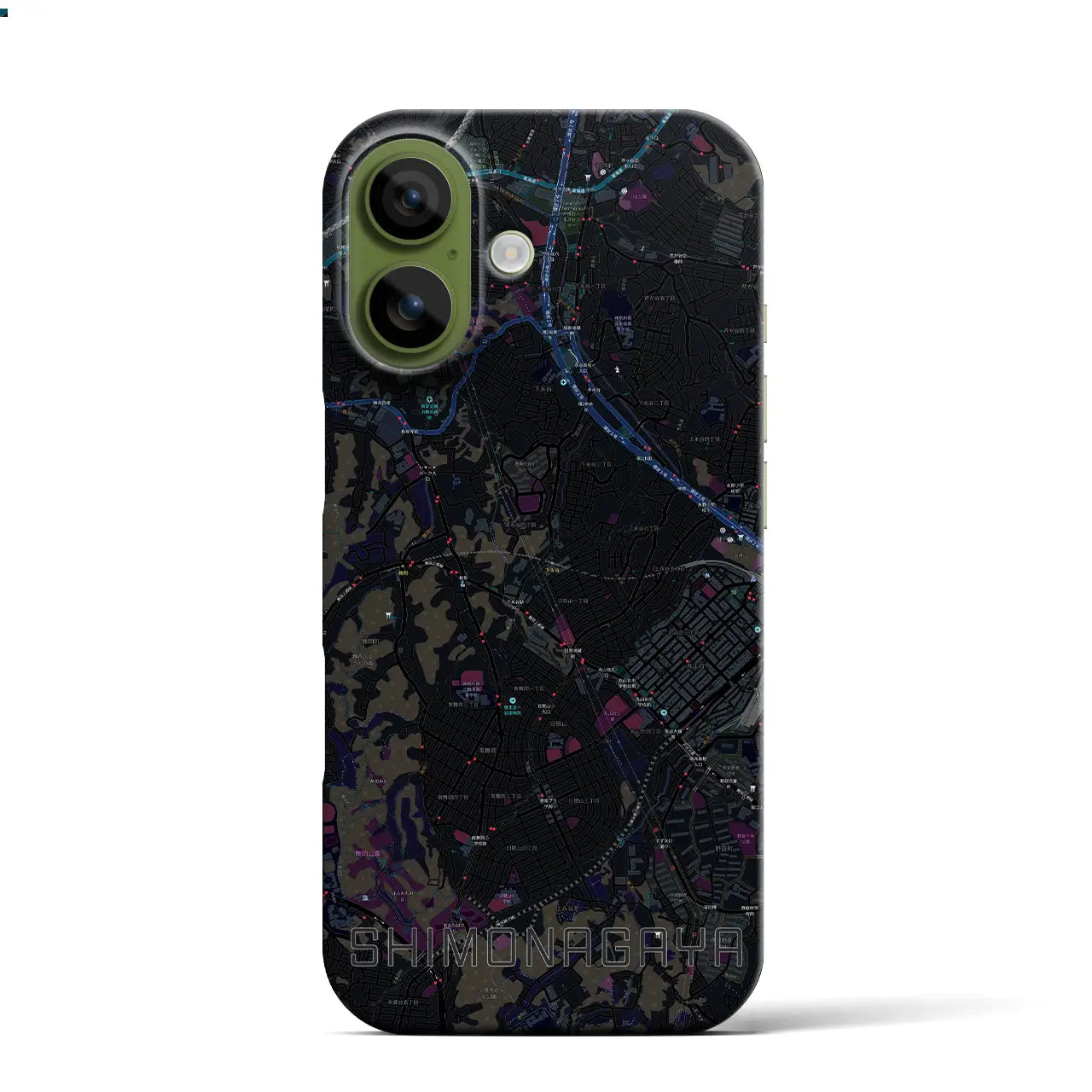 【下永谷(神奈川県)】地図柄iPhoneケース(バックカバータイプ)
