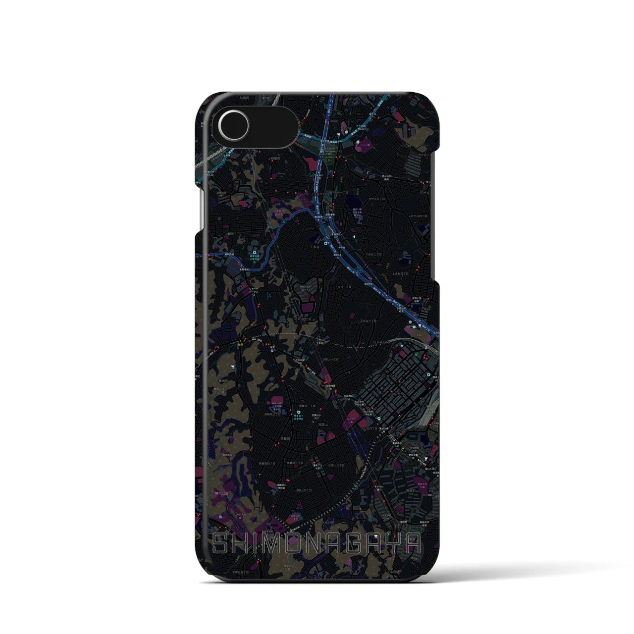 【下永谷(神奈川県)】地図柄iPhoneケース(バックカバータイプ)
