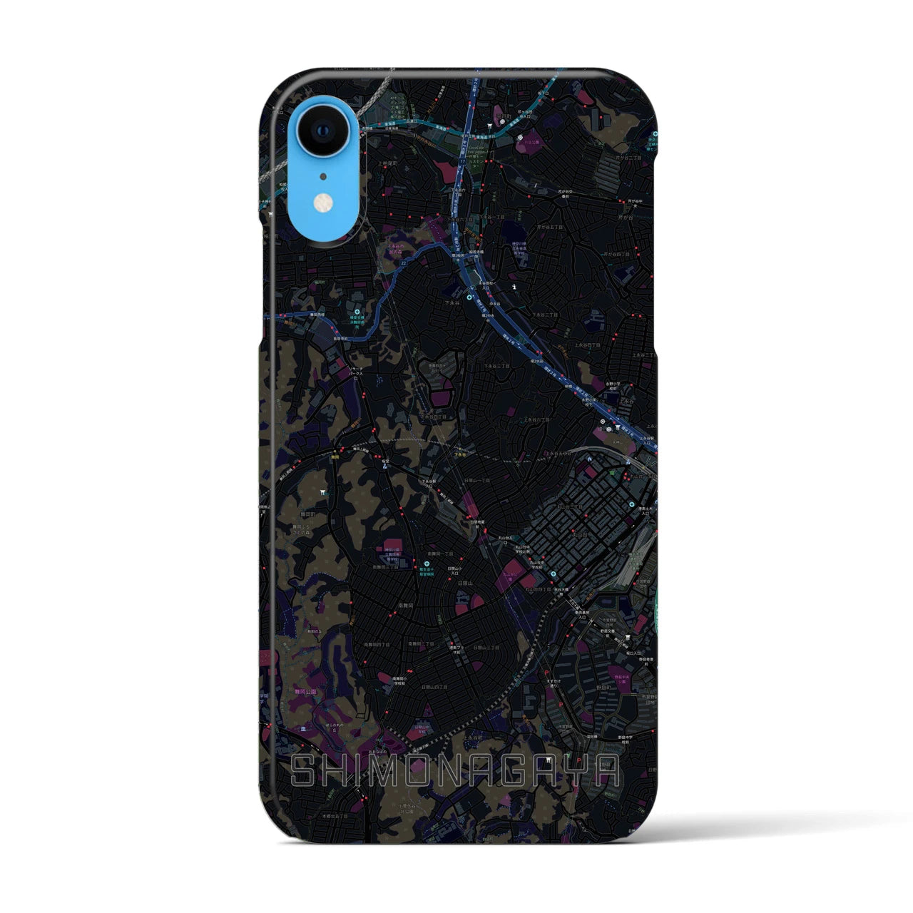 【下永谷(神奈川県)】地図柄iPhoneケース(バックカバータイプ)