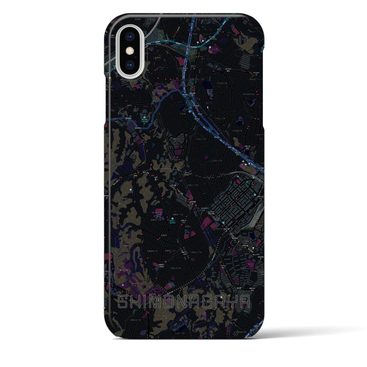 【下永谷(神奈川県)】地図柄iPhoneケース(バックカバータイプ)