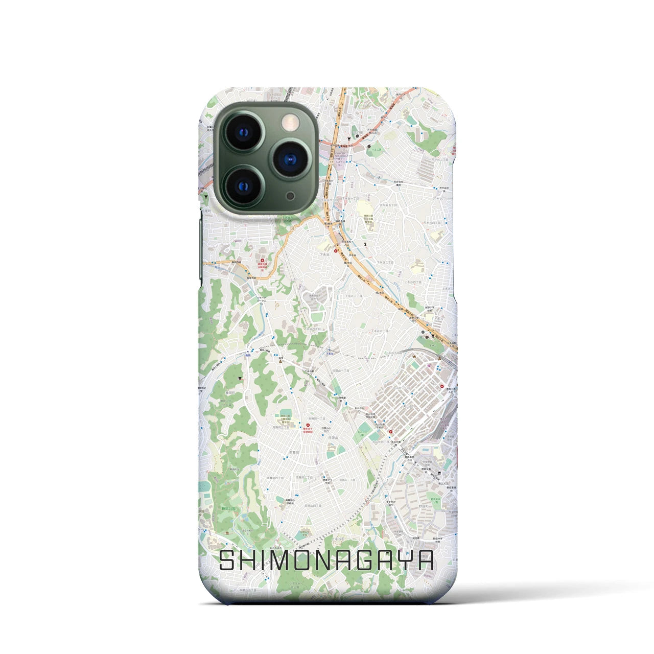 【下永谷(神奈川県)】地図柄iPhoneケース(バックカバータイプ)