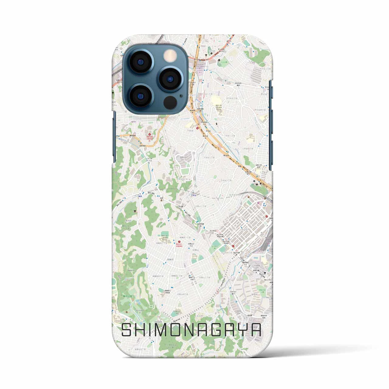 【下永谷(神奈川県)】地図柄iPhoneケース(バックカバータイプ)