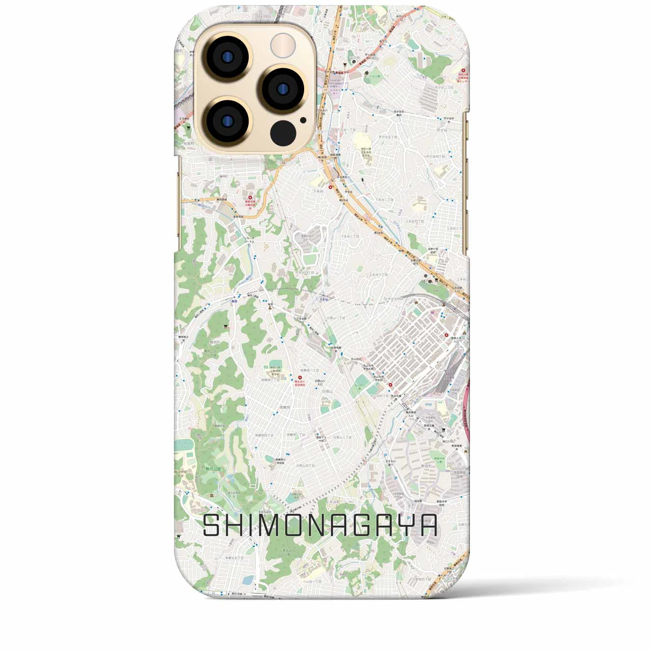 【下永谷(神奈川県)】地図柄iPhoneケース(バックカバータイプ)