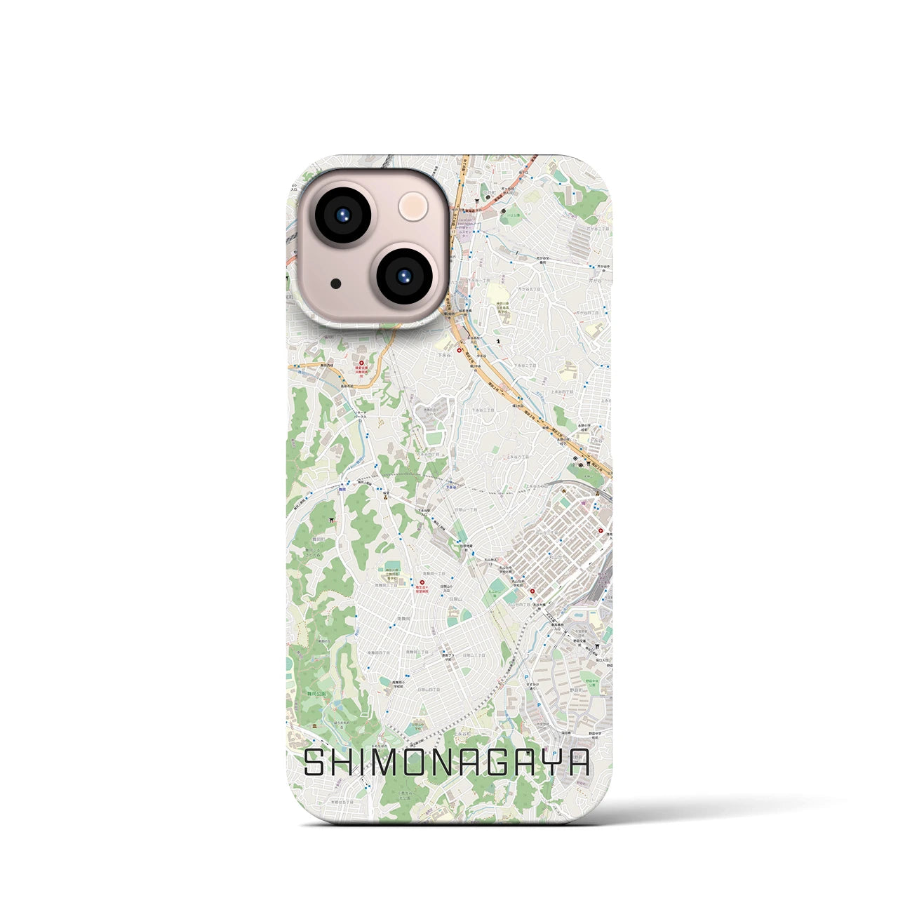 【下永谷(神奈川県)】地図柄iPhoneケース(バックカバータイプ)