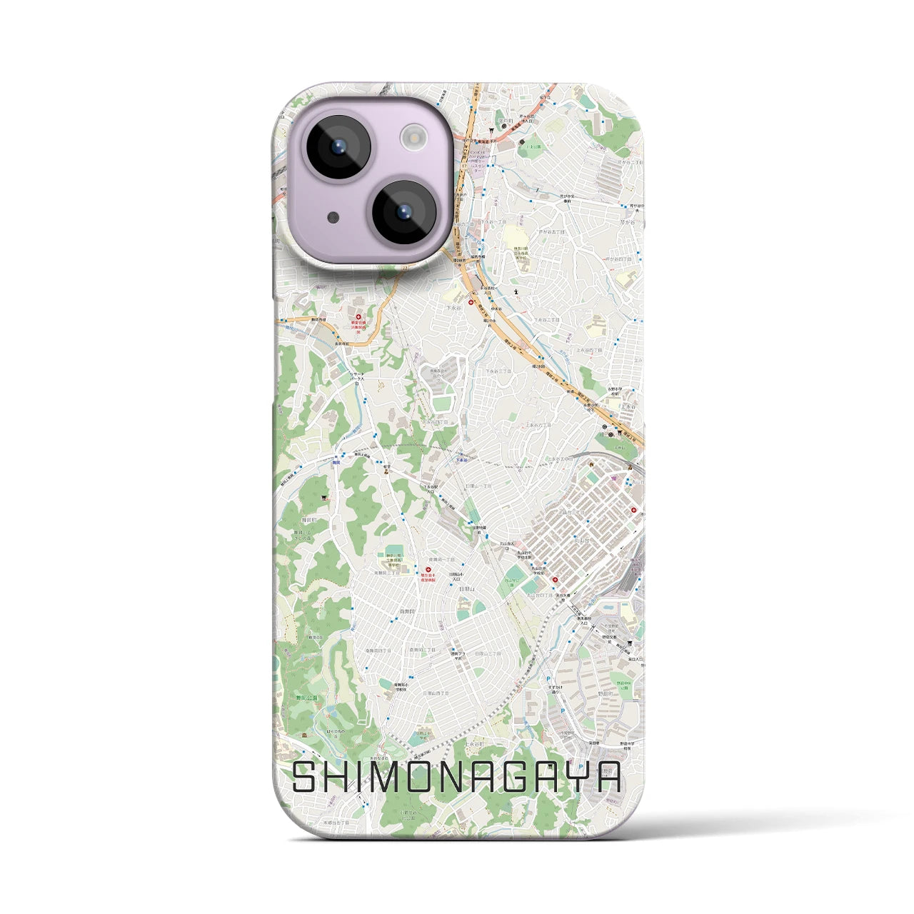 【下永谷(神奈川県)】地図柄iPhoneケース(バックカバータイプ)